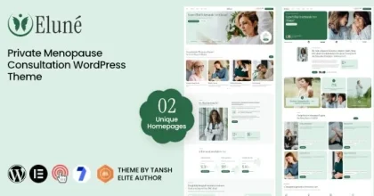 Elune - Private Menopause Consultation & Midlife Wellness WordPress Theme
