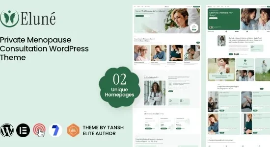 Elune - Private Menopause Consultation & Midlife Wellness WordPress Theme