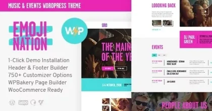 EmojiNation - Night Club & Concert Event WordPress Theme