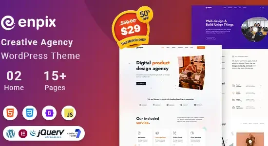 Enpix Digital Agency Creative Portfolio Theme