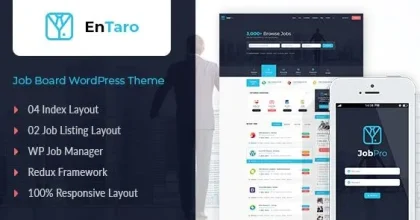 Entaro – Job Portal WordPress Theme
