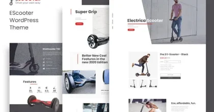 Escoot – One Page, Single Product WoocommerceTheme