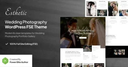 Esthetic - Wedding Photography WordPress Theme