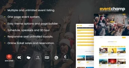 Event Champ – Multiple Events & Conference Theme