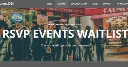 EventOn RSVP Events Waitlist Addon