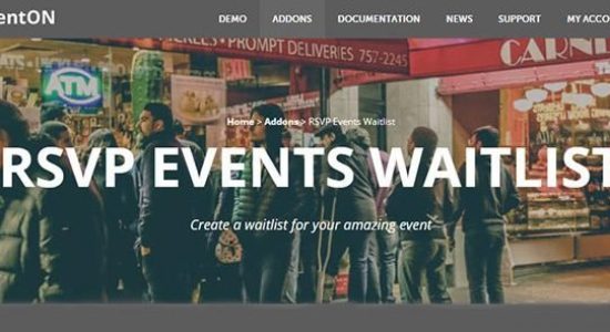 EventOn RSVP Events Waitlist Addon