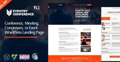 Eventry - Conference Meetup Landing Page WordPress Theme