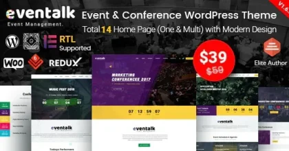 EvnTalk - Event Conference WordPress Theme