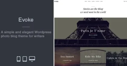 Evoke Photo Stories Blog – WordPress Theme