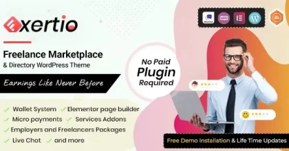 Exertio – Freelance Marketplace WordPress Theme
