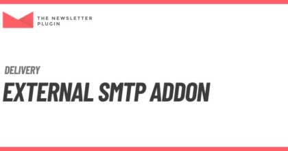 External SMTP ADDON