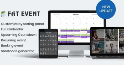 FAT Event WordPress Event and Calendar Booking
