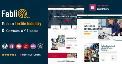 Fablio - Textile Industry WordPress Theme