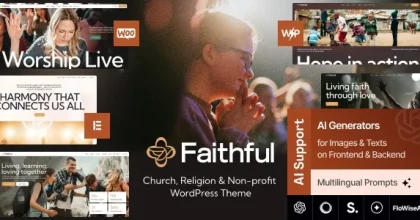 Faithful - Church & Religion Non-profit WordPress Theme