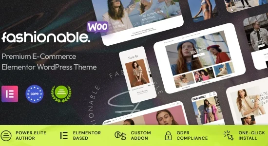 Fashionable - Clothing & Apparel WooCommerce WordPress Theme