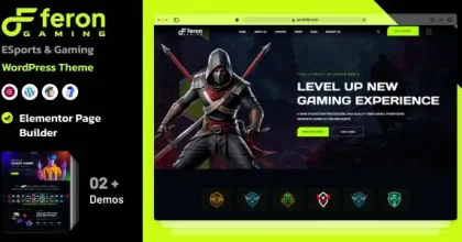 Feron 1.0 – eSports and Gaming WordPress Theme