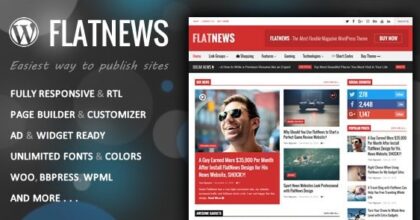 FlatNews Responsive Magazine WordPress Theme