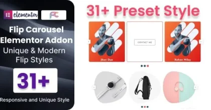 Flip Carousel – Addon For Elementor
