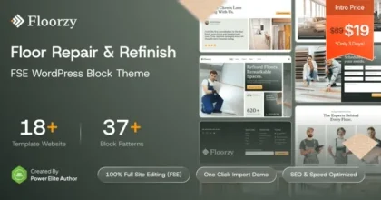 Floorzy - Floor Repair & Refinish FSE WordPress Block Theme
