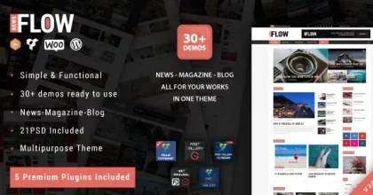 Flow News – Magazine and Blog WordPress Theme