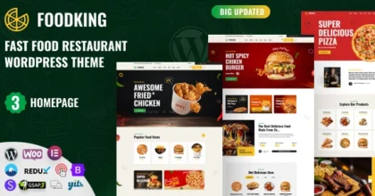 Foodking Fast Food Restaurant WordPress Theme