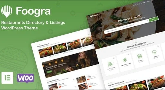 Foogra Restaurants Directory & Listings WordPress Theme