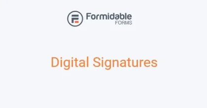 Formidable Forms Digital Signatures