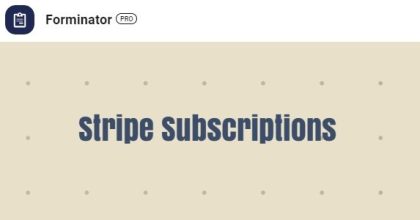 Forminator Pro Stripe Subscriptions Add-on