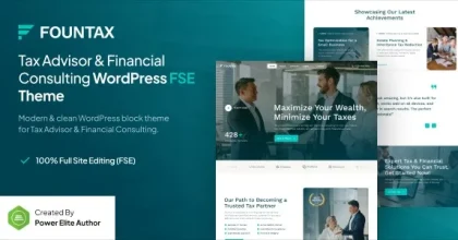 Fountax - Tax Advisor & Financial Consulting FSE WordPress Theme