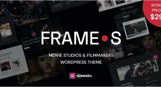 Frames Movie Studios & Filmmakers WordPress theme