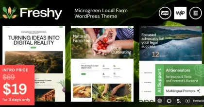 Freshy - Microgreen Local Farm WordPress Theme