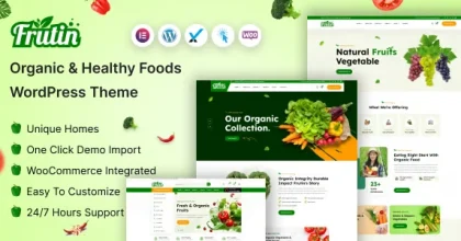 Frutin – Organic & Healthy Food WordPress Theme