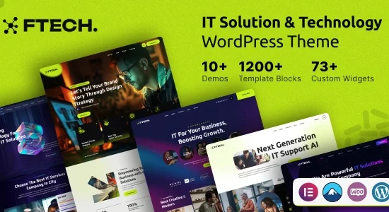 Ftech - IT Solution & Technology WordPress