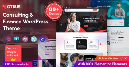 GTBUS – Business Consulting WordPress Theme