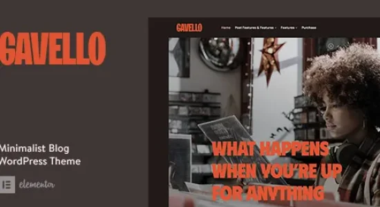 Gavello – Captivating Minimalist Blog WordPress Theme