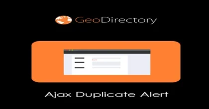 GeoDirectory-Ajax-Duplicate-Alert