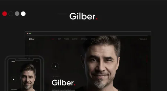 Gilber - Personal WordPress Theme