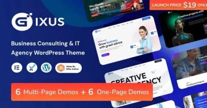 Gixus – Business Consulting & IT Agency WordPress