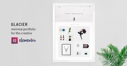 Glacier- Minimal WordPress Portfolio Theme
