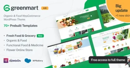 GreenMart Organic & Food WooCommerce WordPress Theme