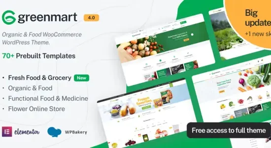 GreenMart Organic & Food WooCommerce WordPress Theme