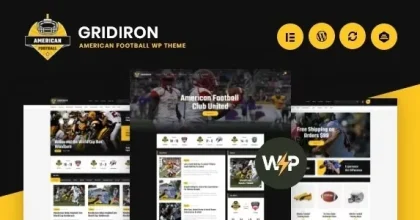 Gridiron – American Football & NFL Superbowl Team WordPress Theme