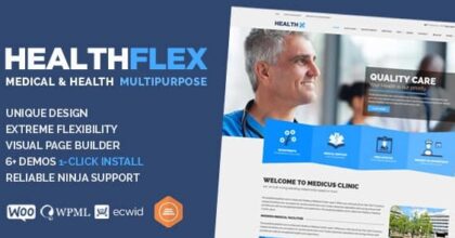 HEALTHFLEX Doctor Medical Clinic & Health WordPress Theme