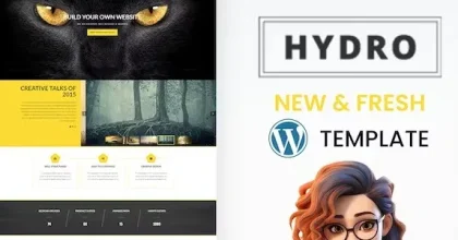 HYDRO - One Page Portfolio WordPress Theme