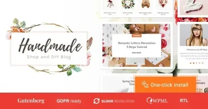 Handmade Shop – Handicraft Blog & Store Creative WordPress Theme