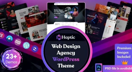 Haptic - Web Design Agency WordPress Theme