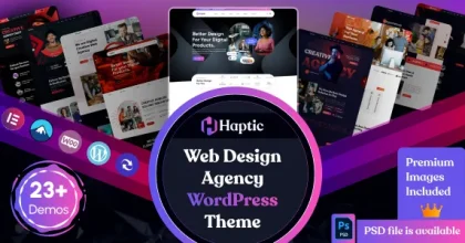 Haptic - Web Design Agency WordPress Theme