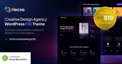 Hecxa - Creative Design Agency FSE WordPress Theme