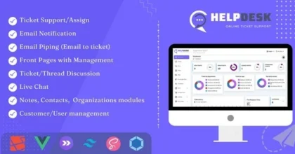 HelpDesk Online Ticketing System with Website – ticket support and management