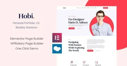 Hobi - Personal Portfolio WordPress Theme